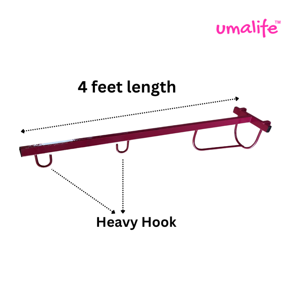 4 Feet Heavy Window Baby Hanger for Newborn to 3 Year Old Baby with 30kg Weight Capacity