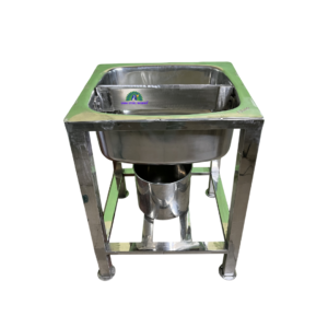 Temple Coconut Breaker Machine made of Stainless Steel with Coconut Water Collection Tray, uma steel works,