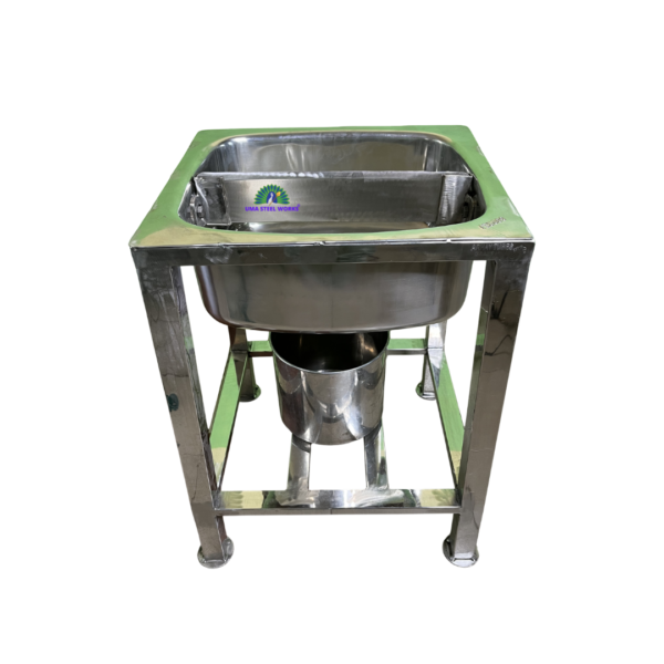 Temple Coconut Breaker Machine made of Stainless Steel with Coconut Water Collection Tray, uma steel works,