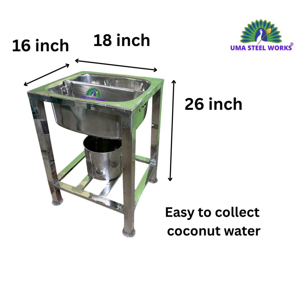temple coconut breaker, uma steel works,