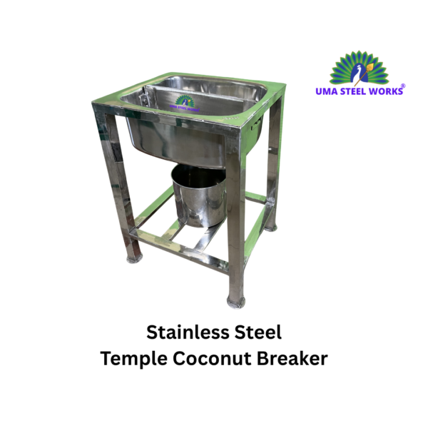 Temple coconut breaker, stainless steel, coconut cutter for temple,